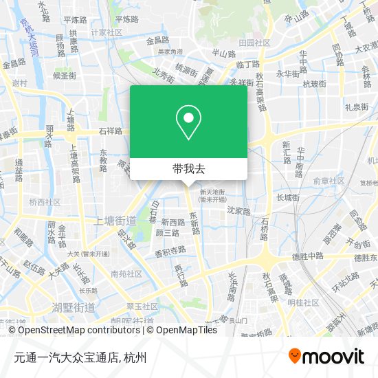 元通一汽大众宝通店地图