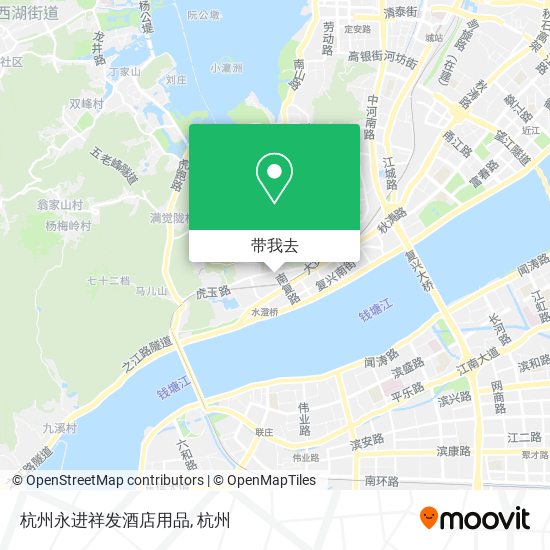 杭州永进祥发酒店用品地图