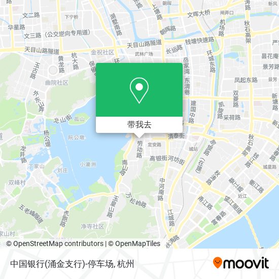 中国银行(涌金支行)-停车场地图