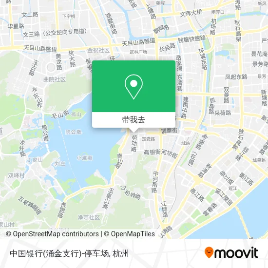 中国银行(涌金支行)-停车场地图