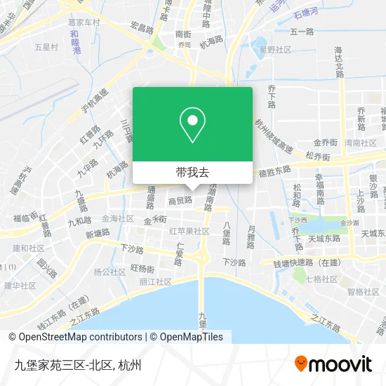 九堡家苑三区-北区地图