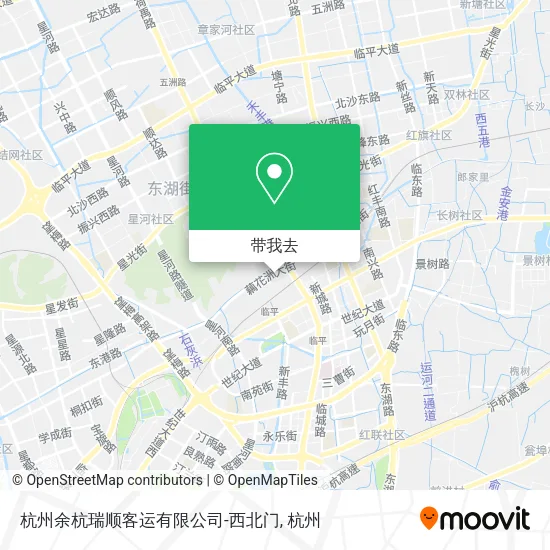 杭州余杭瑞顺客运有限公司-西北门地图