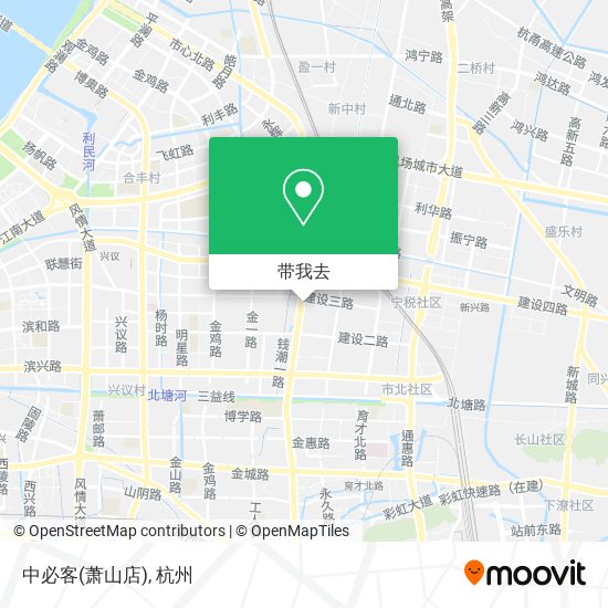 中必客(萧山店)地图