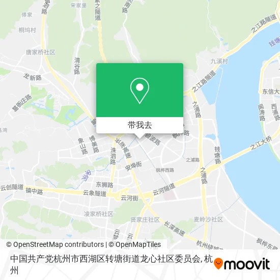 中国共产党杭州市西湖区转塘街道龙心社区委员会地图