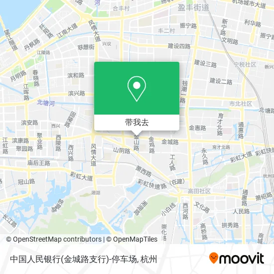 中国人民银行(金城路支行)-停车场地图