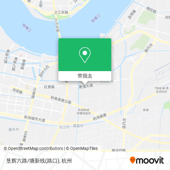 垦辉六路/塘新线(路口)地图