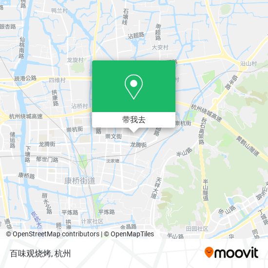 百味观烧烤地图