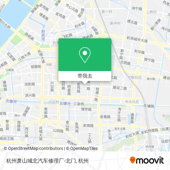 杭州萧山城北汽车修理厂-北门地图