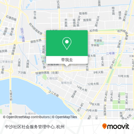 中沙社区社会服务管理中心地图
