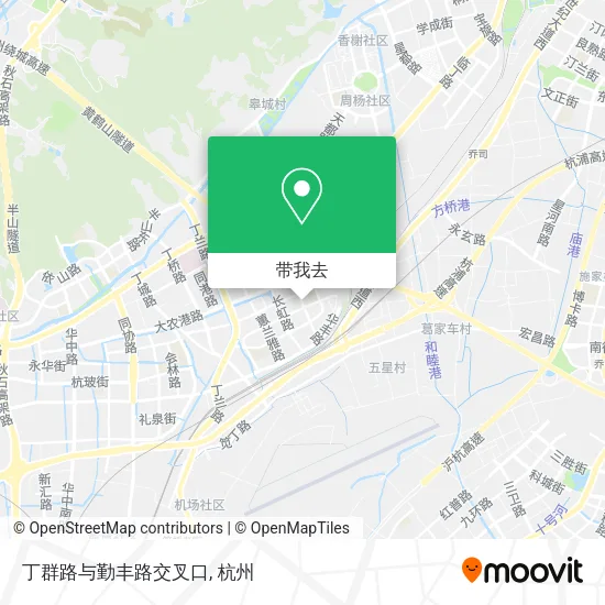 丁群路与勤丰路交叉口地图