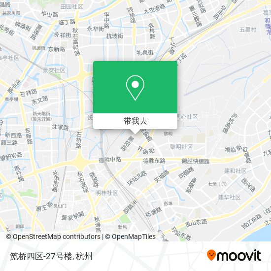 笕桥四区-27号楼地图