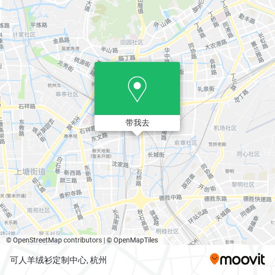 可人羊绒衫定制中心地图