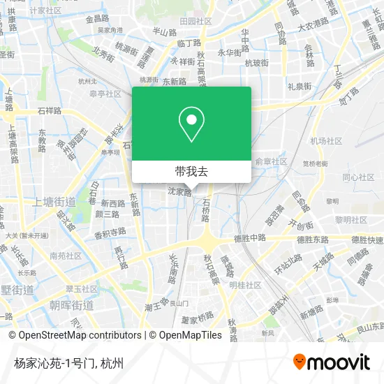 杨家沁苑-1号门地图