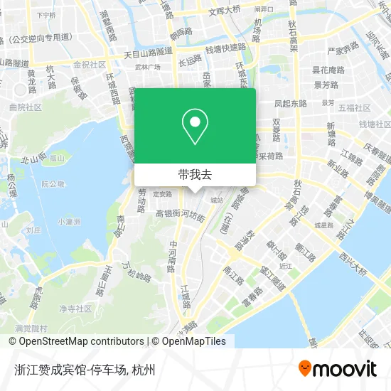 浙江赞成宾馆-停车场地图