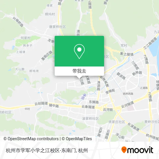 杭州市学军小学之江校区-东南门地图