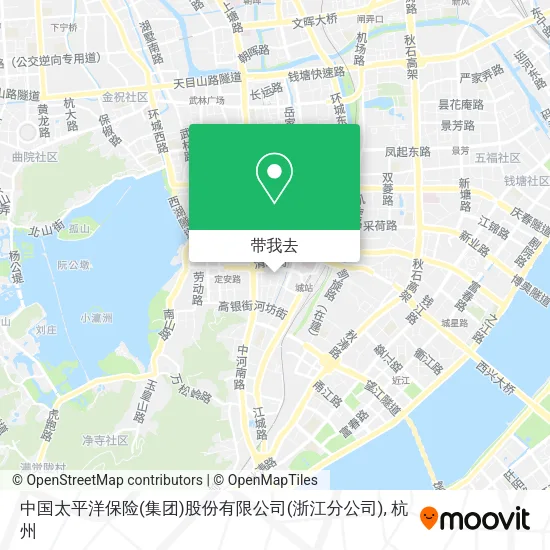 中国太平洋保险(集团)股份有限公司(浙江分公司)地图