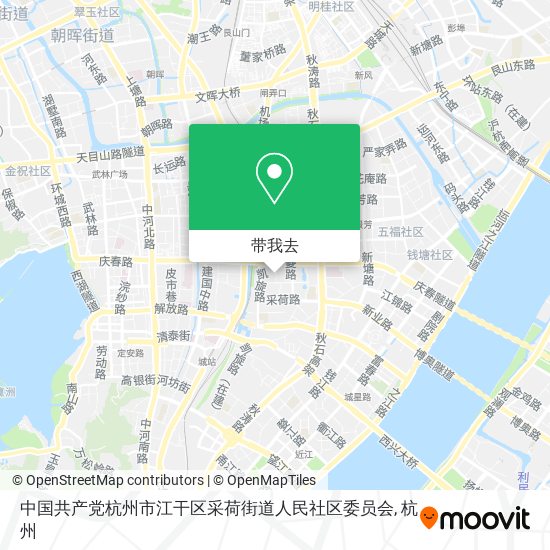 中国共产党杭州市江干区采荷街道人民社区委员会地图