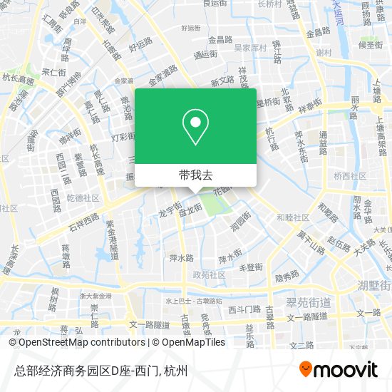 总部经济商务园区D座-西门地图