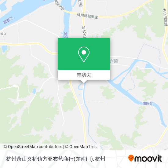 杭州萧山义桥镇方亚布艺商行(东南门)地图