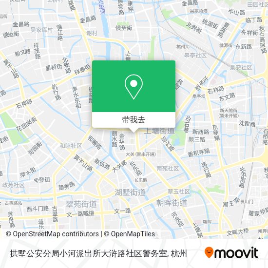 拱墅公安分局小河派出所大浒路社区警务室地图