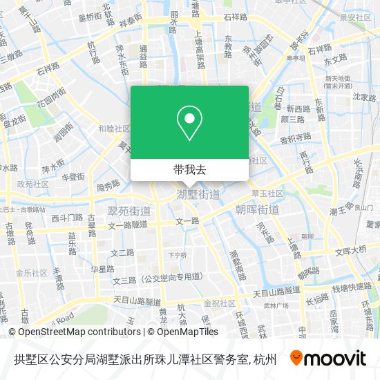 拱墅区公安分局湖墅派出所珠儿潭社区警务室地图