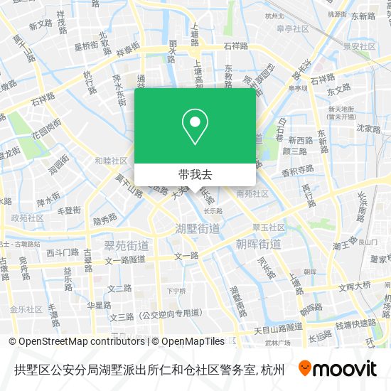 拱墅区公安分局湖墅派出所仁和仓社区警务室地图