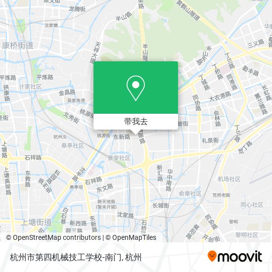 杭州市第四机械技工学校-南门地图