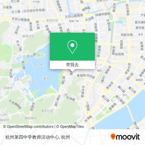 杭州第四中学教师活动中心地图
