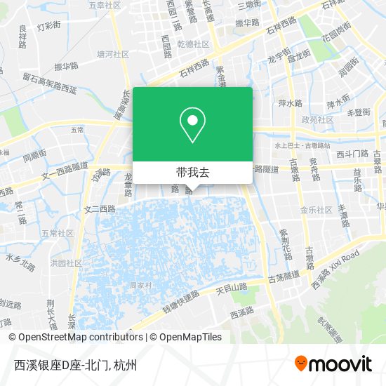 西溪银座D座-北门地图