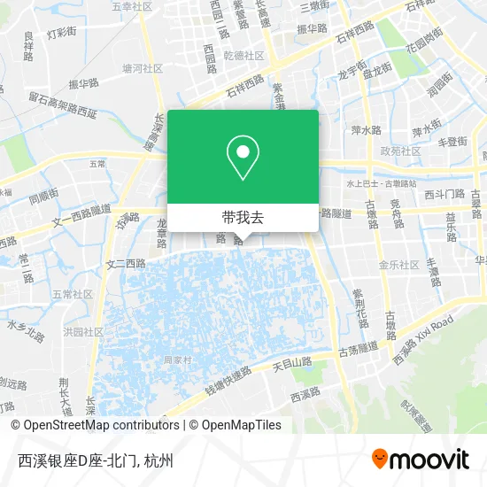 西溪银座D座-北门地图