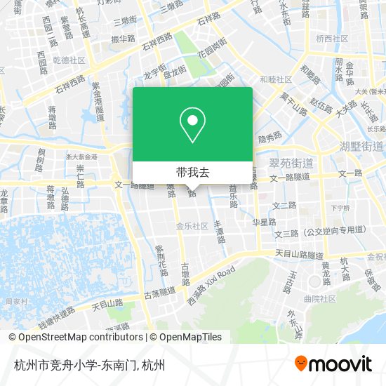 杭州市竞舟小学-东南门地图