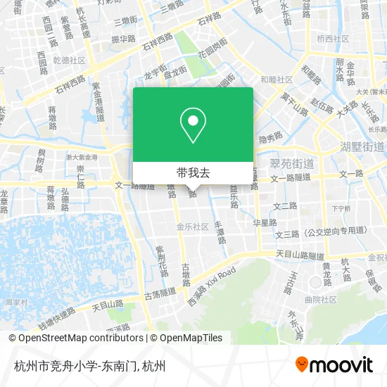 杭州市竞舟小学-东南门地图
