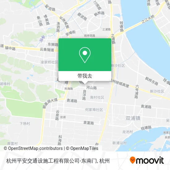 杭州平安交通设施工程有限公司-东南门地图