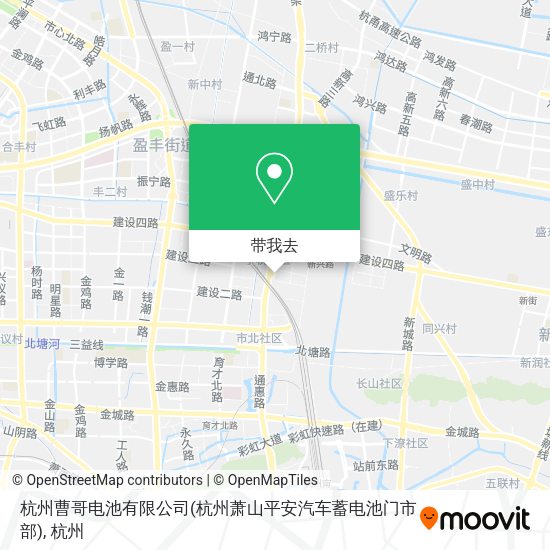 杭州曹哥电池有限公司(杭州萧山平安汽车蓄电池门市部)地图