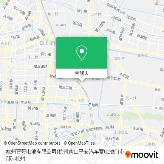 杭州曹哥电池有限公司(杭州萧山平安汽车蓄电池门市部)地图