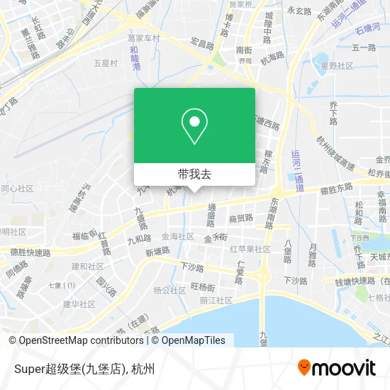 Super超级堡(九堡店)地图