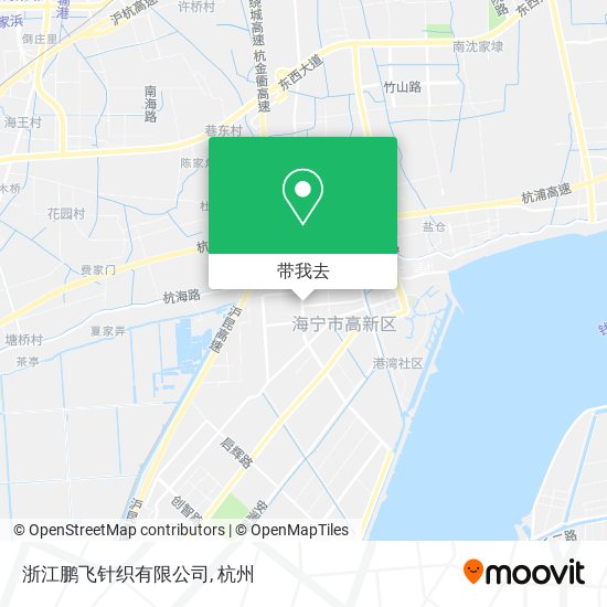 浙江鹏飞针织有限公司地图