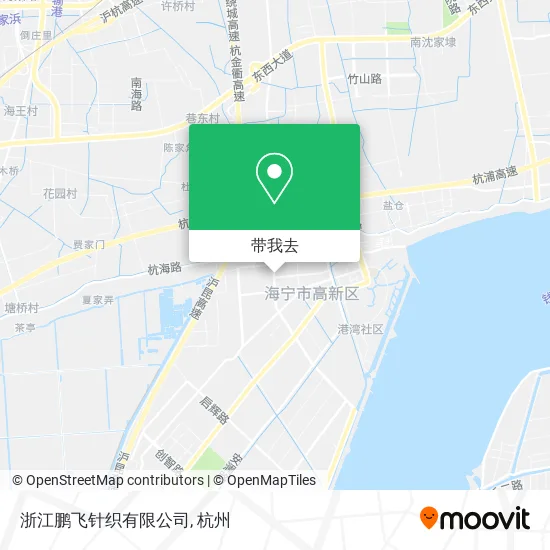 浙江鹏飞针织有限公司地图