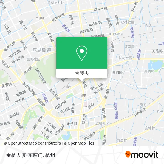 余杭大厦-东南门地图