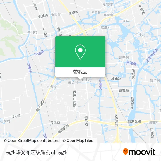 杭州曙光布艺织造公司地图