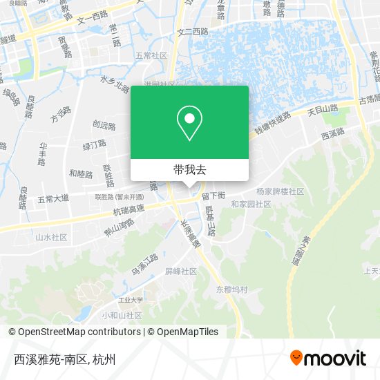 西溪雅苑-南区地图