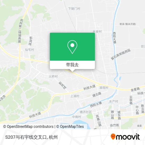 S207与右宇线交叉口地图