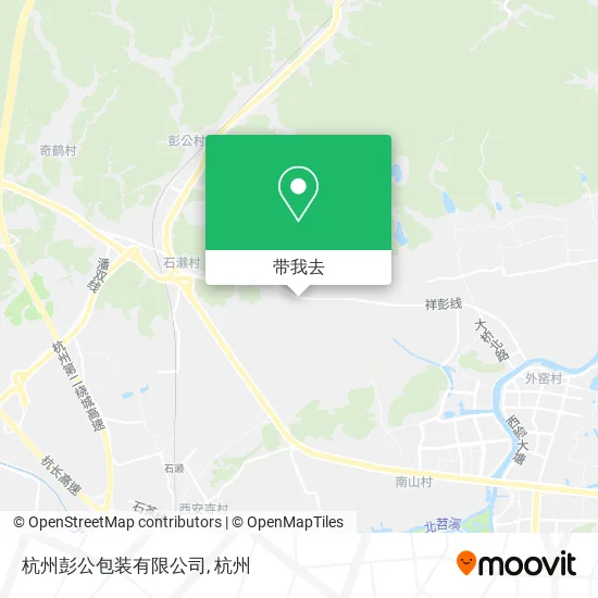杭州彭公包装有限公司地图
