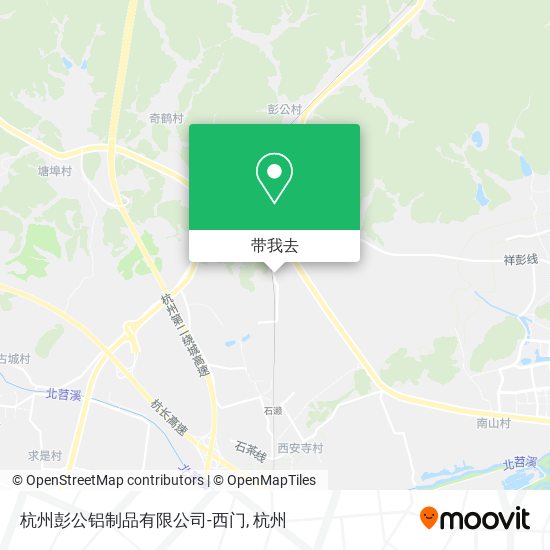 杭州彭公铝制品有限公司-西门地图