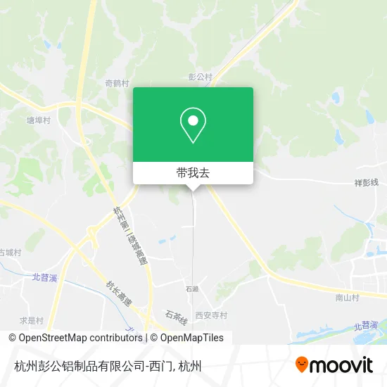 杭州彭公铝制品有限公司-西门地图