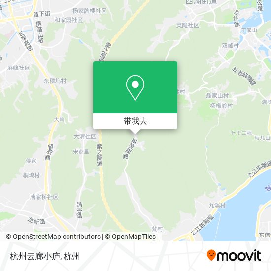 杭州云廊小庐地图