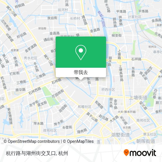 杭行路与湖州街交叉口地图