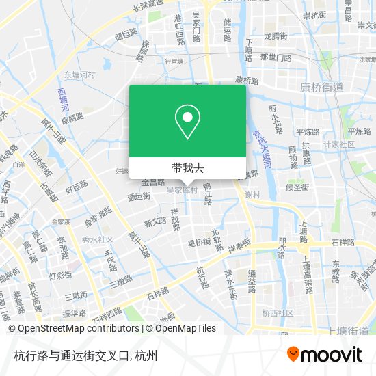 杭行路与通运街交叉口地图