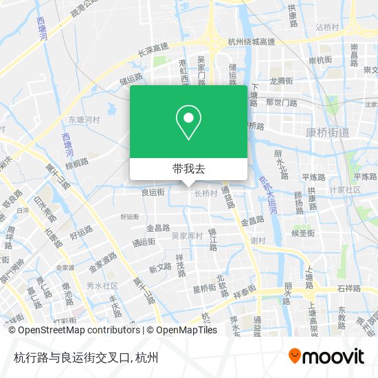 杭行路与良运街交叉口地图
