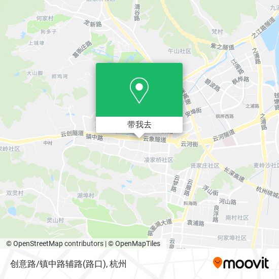 创意路/镇中路辅路(路口)地图